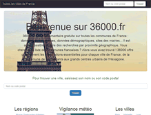 Tablet Screenshot of 36000.fr